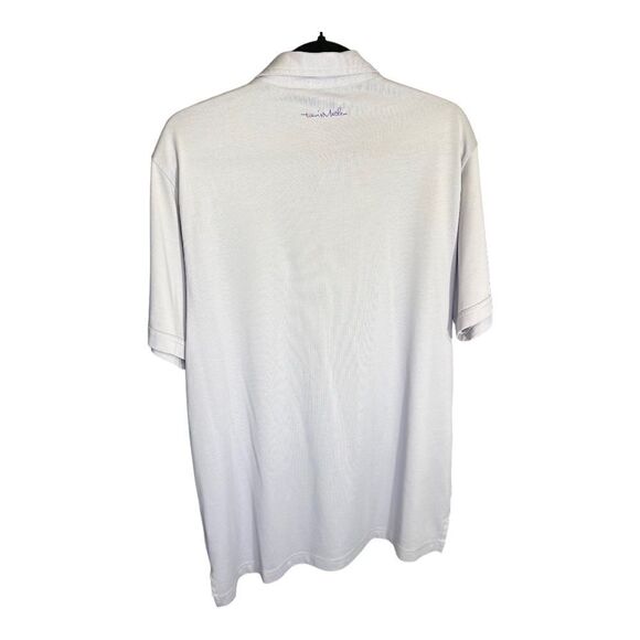 Travis Mathew Polo Shirt Mens L Light Purple Pima Cotton Pelican Hill Golf Polo - Picture 2 of 7